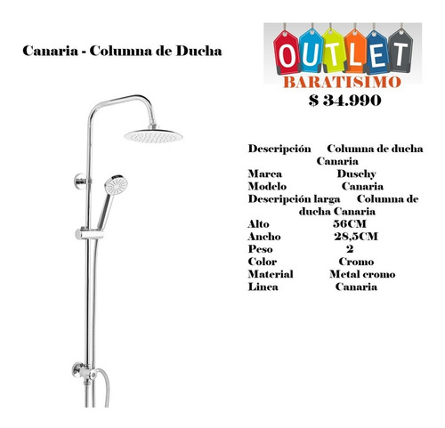 Columna De Ducha Canaria