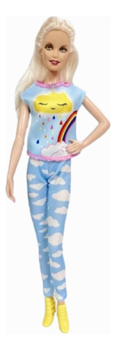 Ropa Muñecas 1 Bata + 1 Pijama Largo Barbiele