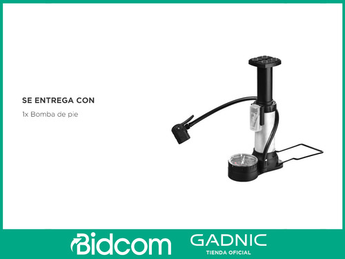 Bomba De Pie Gadnic Alta Presión 180 Psi Universal