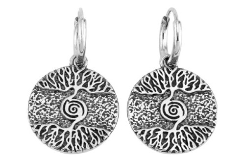 Aros Vikingos Árbol De La Vida O Yggdrasil, Acero Inoxidable