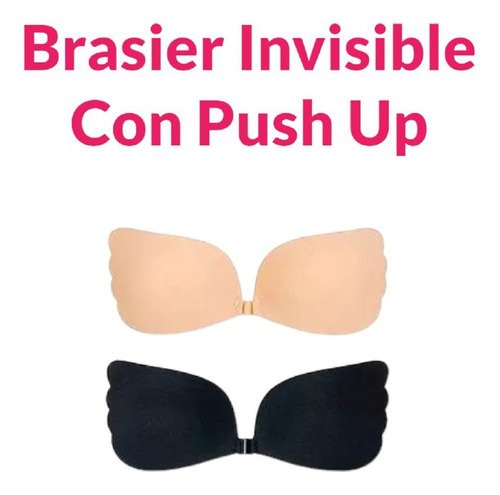 2 Brasier Adhesivo Invisible Sin Tirantes Push Up