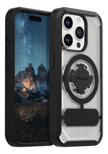 Capa Rokform Crystal Series Magnetic Clear Para iPhone 15 Pr