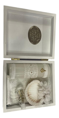 Kit Bautizo Blanco Unisex