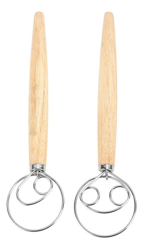 Qw1 Batidor De Masa Danés De Acero Inoxidable Con Mango De