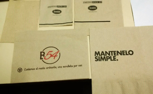 Servilleta Personalizada Impresa Papel Ecológico 24x24 --- 20 Cajas X 2000