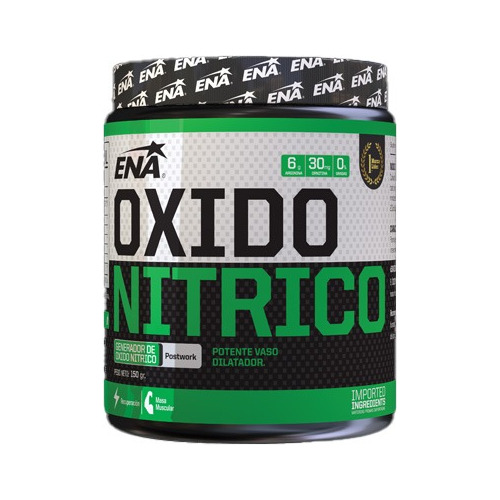 Óxido Nítrico Ena 150g. Favorece El Desarrollo Muscular.