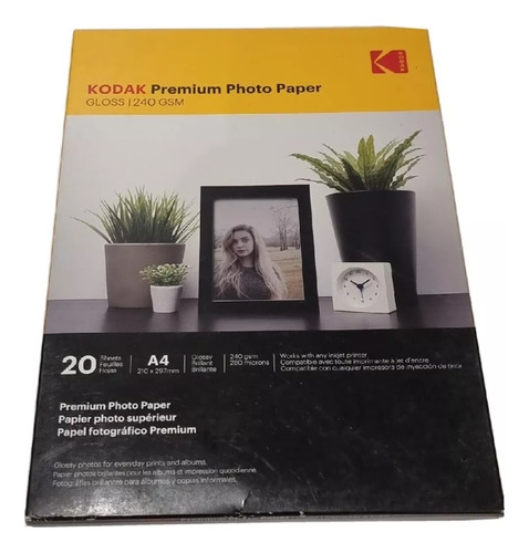 Papel Fotografico Kodak Ultra Premium A4 240gsm Gloss X20uds