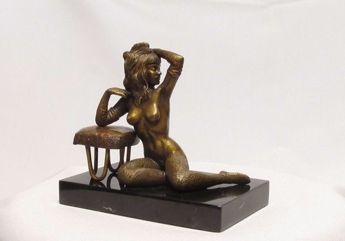 Bettie Page Modelo Pin Up Lenceria Escultura En Bronce Unica (Usado)