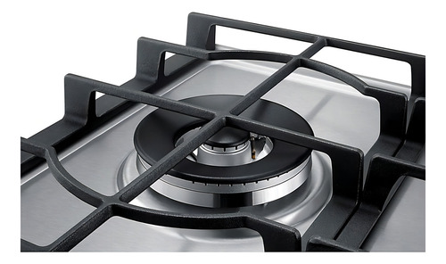 Anafe A Gas Samsung Na75j3030as Acero Inox. - 5 Hornallas Plateado