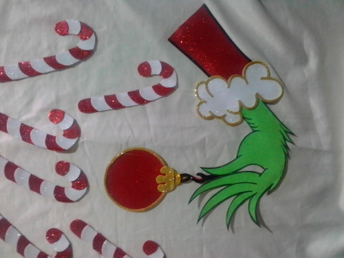 El Grinch Figura En Foami Decoración De Navidad Adornos