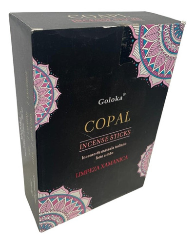 Incenso Massala Copal Blanco Indiano Goloka 12 Cxs De 15g