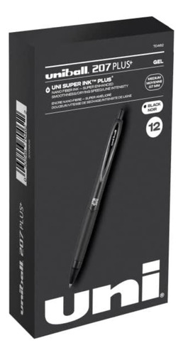 Uniball® 207 Plus+ Tinta Negra 0.7 Mm - 12 Bolígrafos