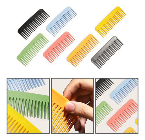 (r) Pente De Dente Antiestático Sem Alça Pentes Grossos Ondu