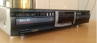 Philips CDR 765/17 Doble Bandeja disco compacto de audio Grabador de CD probado y de trabajo 