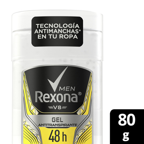 Antitranspirante en Gel Rexona V8 Hombre 80 gr