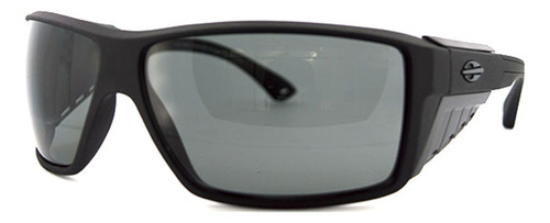 Lentes De Sol Mormaii - Side Shield Mo121 Abc 03 Lente Gris Oscuro Varilla Negro Armazón Negro