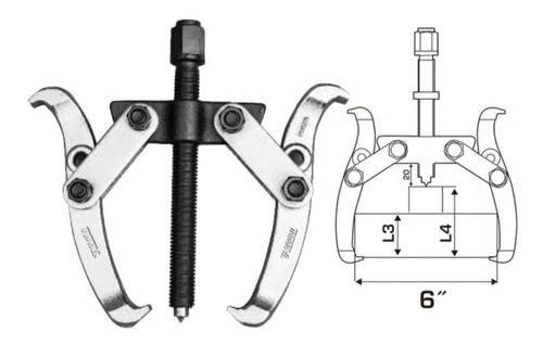 Extractor De Rodamiento  Total Tools Thtgp266