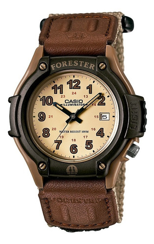 Reloj Casio Forester Ft-500wc-5bv E-watch Color de la correa Marrón claro Color del fondo Beige