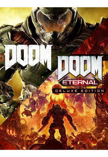 Doom + Doom Eternal Deluxe Edition Pc - 31% De Descuento