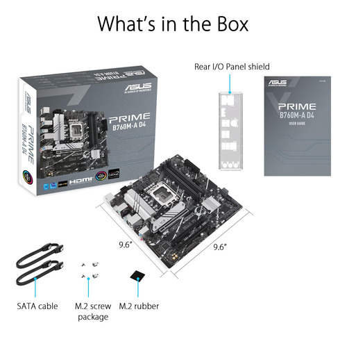 Asus Prime B760m-a D4 Intel® B760 (lga Th Y 12 ° Gen) Matx B