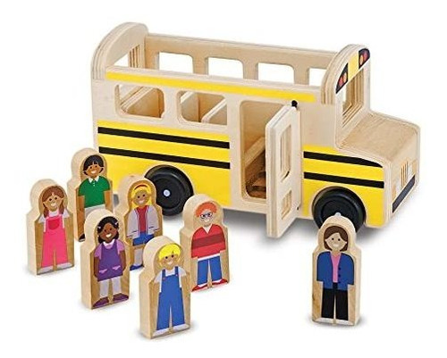 Autobús Escolar Por Melissa & Doug Con 7 Piezas En Madera