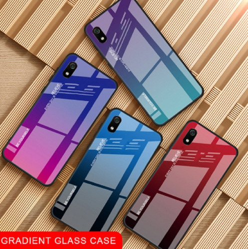 Funda Para Samsung Gradient Vidrio Templado Fuerte, Colores, Protección De Cámara Trasera Reforzada Vidrio Templado