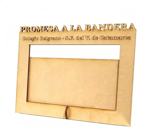 Combo Portaretratos Fibrofacil Promesa Lealtad Bandera 13x18