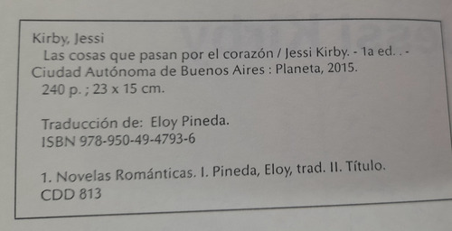 Las Vosas Que Pasan Por El Corazón De Jessi Kirby - Usado (Usado)