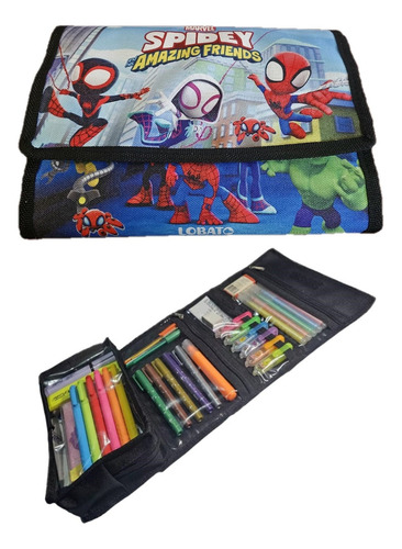 Cartuchera Desplegable Spiderman Color 53 D