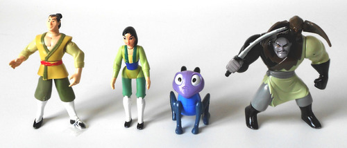 Figuras De Mulán Disney Mcdonald´s 1998