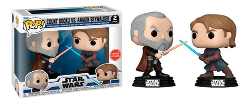 Count Dooku Vs Anakin Skywalker Gamestop Funko Pop Star Wars