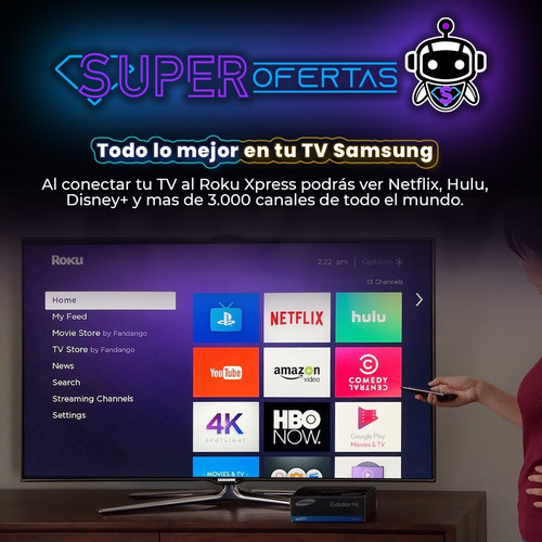 Tv Led Samsung 39 = Tcl + Disney + Spotify + W I F I + Roku