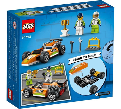 Lego Auto De Carreras - Mod 60322 - 46 Piezas