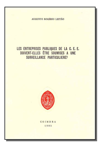 Libro Les Enterprises P C E E D E S U S Particuliere? De Lei