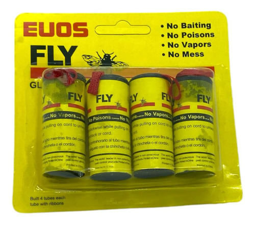 Pack 4 Atrapa Moscas Pegamento Mata Insectos Adhesivo