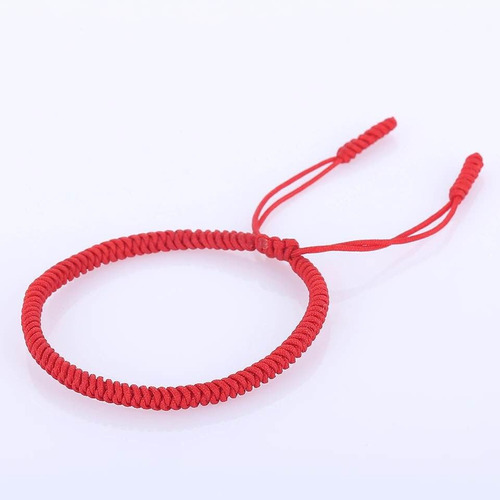 Pulsera Tibetana, 3 Piezas Color Rojo, Set