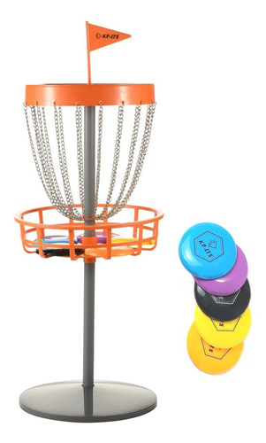 Kp-lts Mini Frisbee Golf Set Cesta Disco Juguete Al Aire