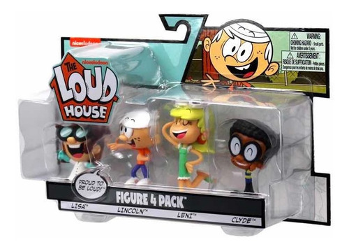 The Loud House - Pack 4 Muñecos - Nickelodeon - Original !!!