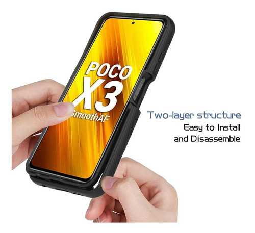 Imagen 4 de 7 de Case 360 Xiaomi Poco X3 / Poco F3 / K40 / K40 Pro Anti Impac