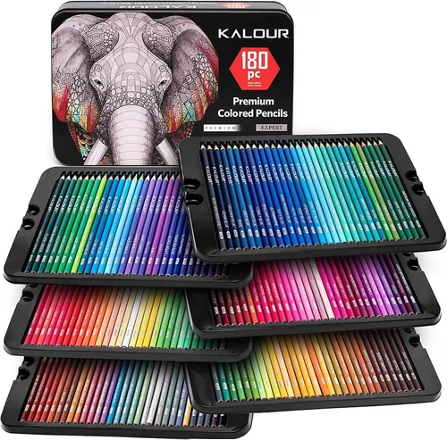 Kit de Dibujo BELUG Set de Arte Lápices de Colores con Caja 180 Piezas