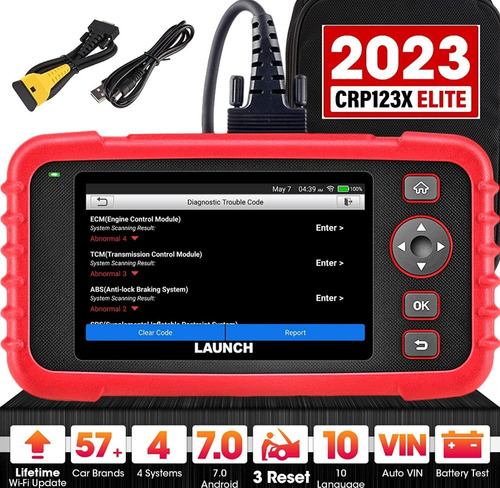 Escáner Automotriz Launch Obd2 Crp123x Actualización Gratis