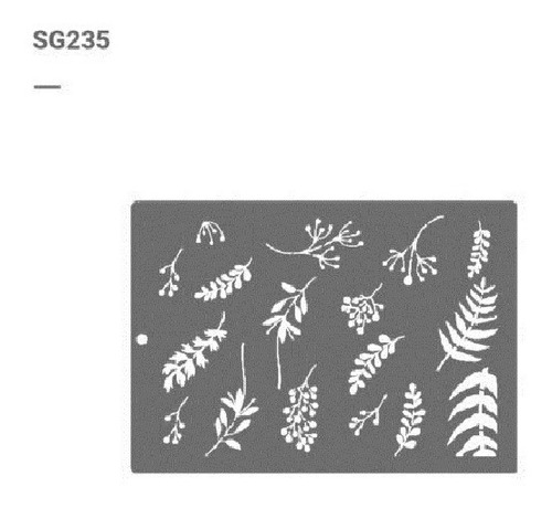 Stencils Decorativos Plantilla Sg 20x30cm- Reciclado-sg 235