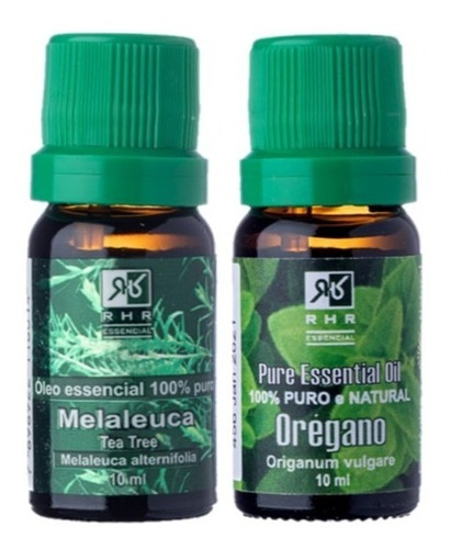 Kit Óleos Essenciais De Melaleuca E Orégano - Rhr