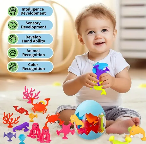 Juguetes Educativos De Construcción Con Ventosa Para Niños