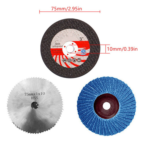 15×disco Corte 75 Mm Para Amoladora Angular 10 Mm D