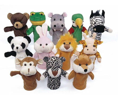 Marionetas De   De Animales Imagi De Peluche,   De 12, ...