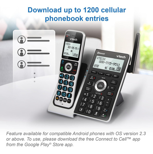 Teléfono Residencial Inalámbrico Vtech Vs306-2 Dect 6.0 Con