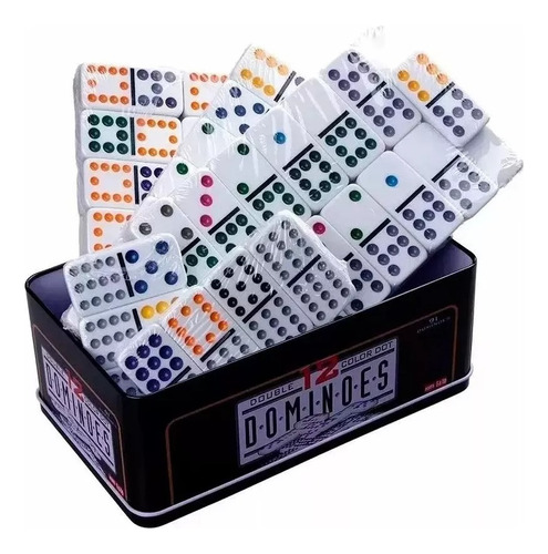 Domino Doble Juego Estrategia Multijugador Piezas Colores