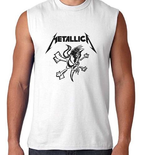 Remera Metallica Musculosa 100% Algodón B 2