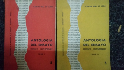 Antología Del Ensayo Uruguayo Los Dos Tomos / Real De Azúa